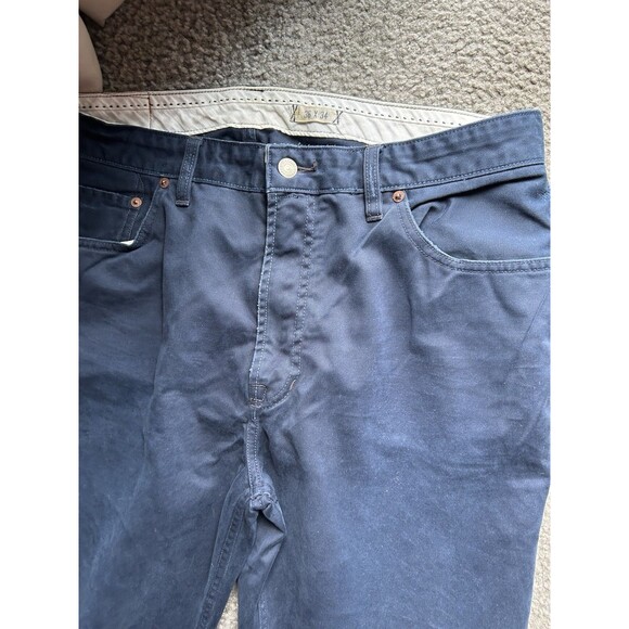 Vtg Polo Pants 650 Straight Navy Blue Trouser 36x34 - Picture 8 of 8